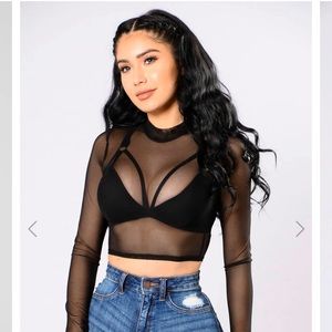 FASHION NOVA Mesh Top **NWT**